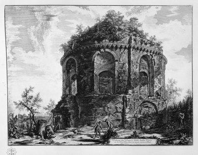 View of the Temple, Called della Tosse on the Via Tiburtina, a Mile Near Tivoli by Giovanni Battista Piranesi